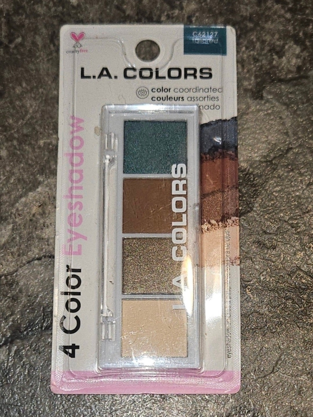 L.A. COLORS 4-Color Eyeshadow Palette - Tailored BNIB